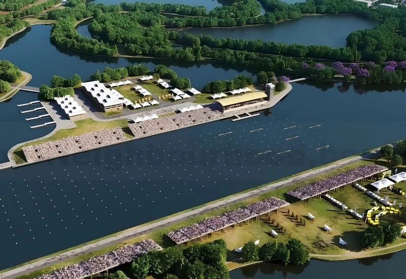 Flat water rowing precinct