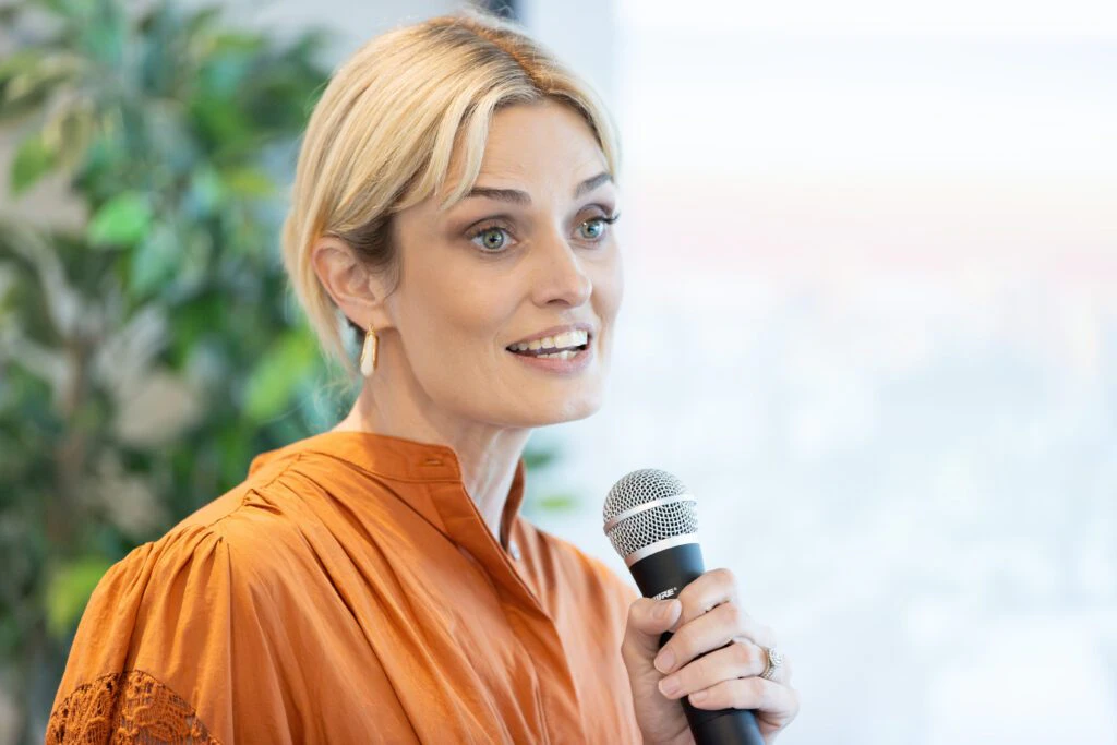 Dominique Lamb speaking at the GCCC