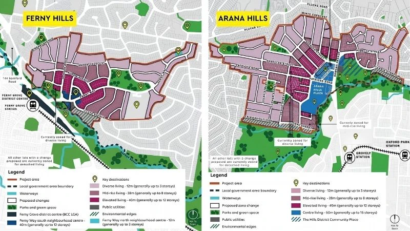 See future for key suburbs arana hills ferny hills plans