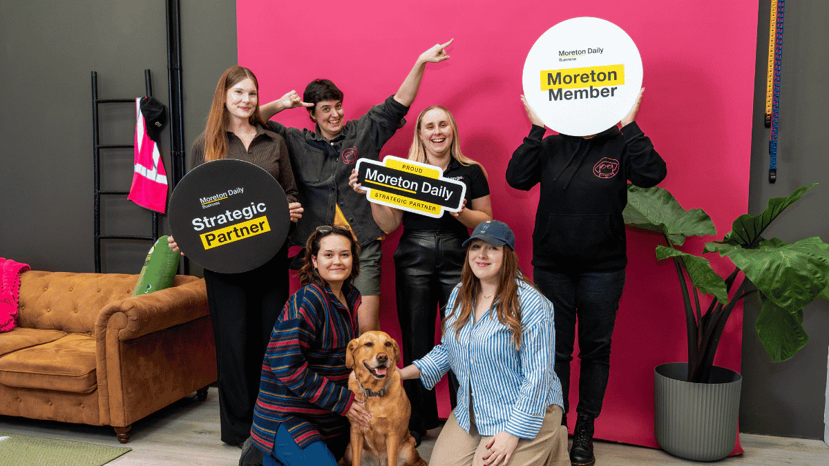Lange Creative Lab celebrating their strategic partnership with Moreton Daily Group