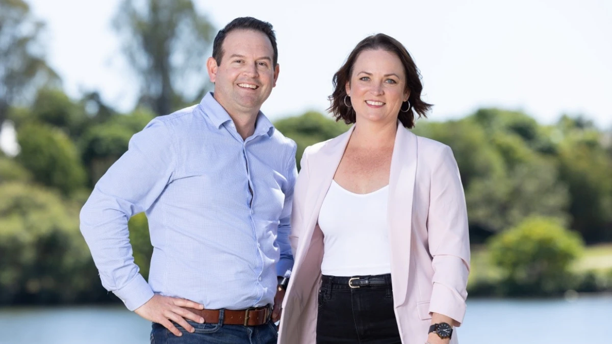 Tourism and Events Moreton Bay's new Director of Tourism - Suzy Bohan with CEO Luke Edwards